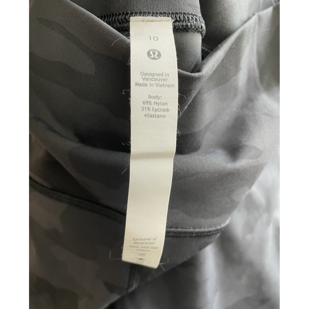 Lululemon Leggings Align High Rise 25" Heritage 365 Camo Deep Coal Multi Size 10 - Picture 5 of 13